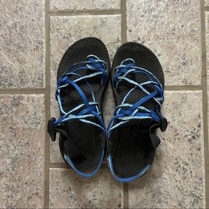 Blue Three Strap Chaco’s